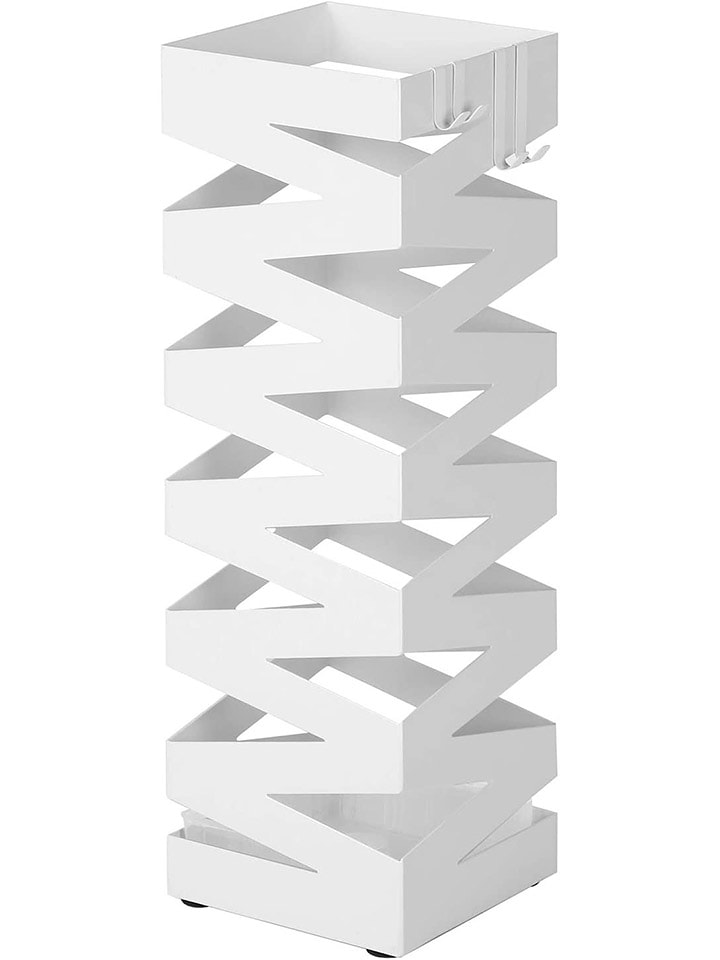 Songmics Stojak w kolorze białym na parasole - 15,5 x 49 x 15,5 cm rozmiar: onesize