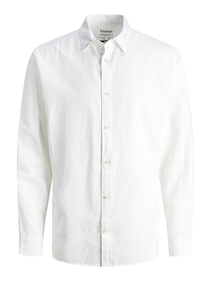 JACK & JONES Junior Koszula "Summer" - Slim fit - w kolorze białym rozmiar: 164