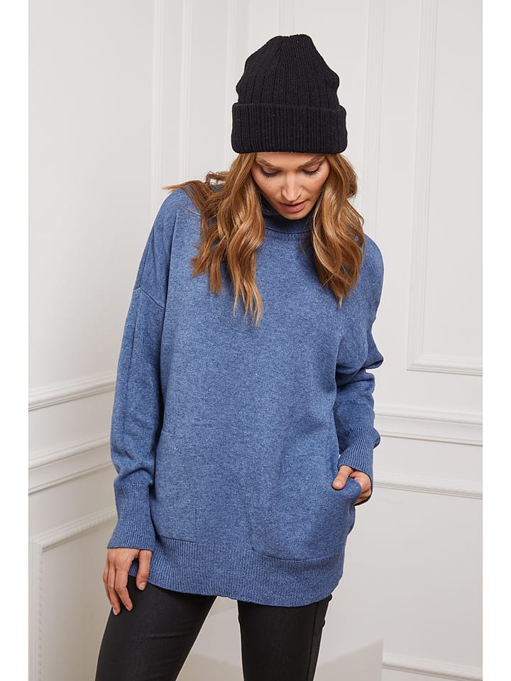 So Cachemire Golf "Kaboul" w kolorze niebieskim rozmiar: L