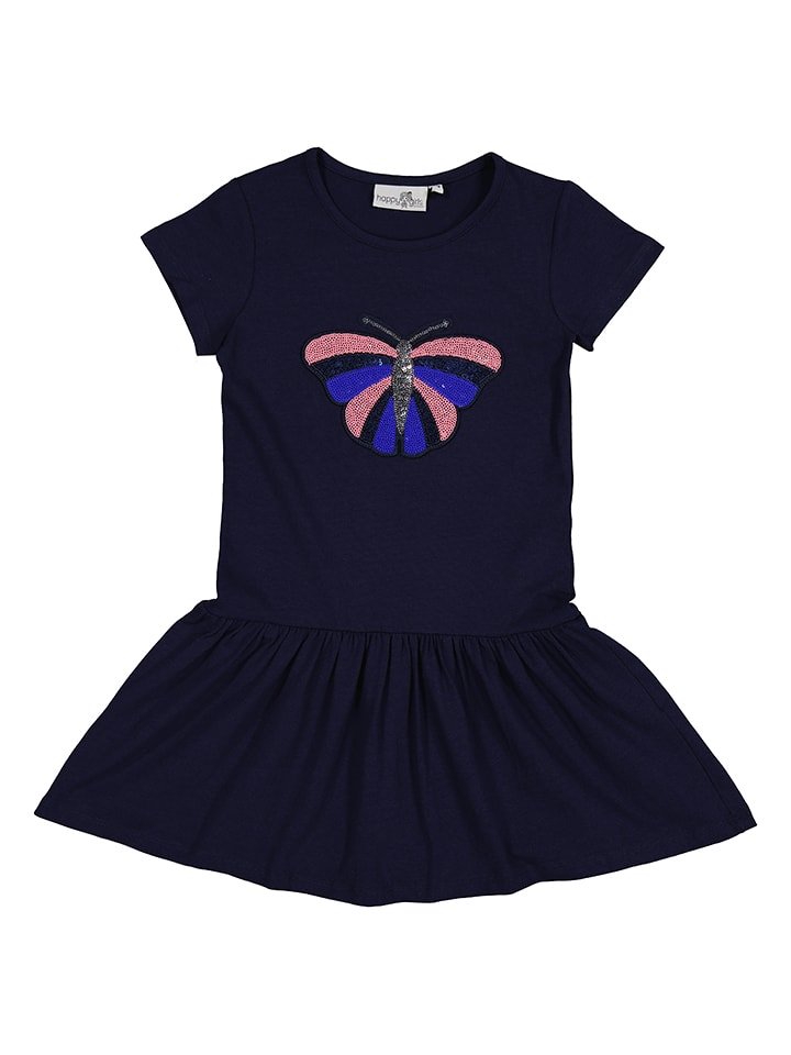 happy girls by Eisend Sukienka w kolorze granatowym rozmiar: 140