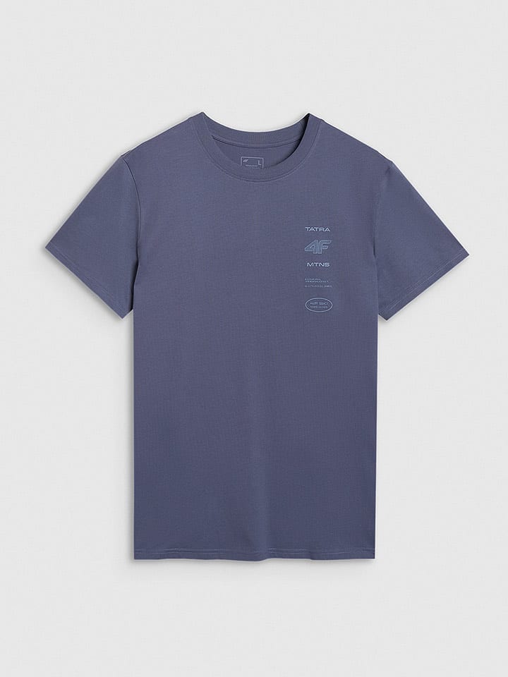 4F Koszulka w kolorze niebieskoszarym rozmiar: L