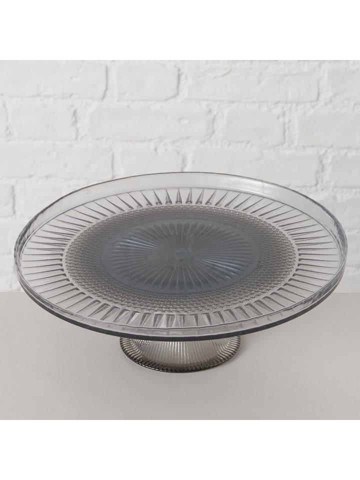 Boltze Patera "Hitam" w kolorze szarym - wys. 10,5 cm rozmiar: onesize