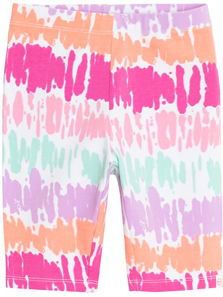 COOL CLUB Legginsy w kolorze białym ze wzorem rozmiar: 134