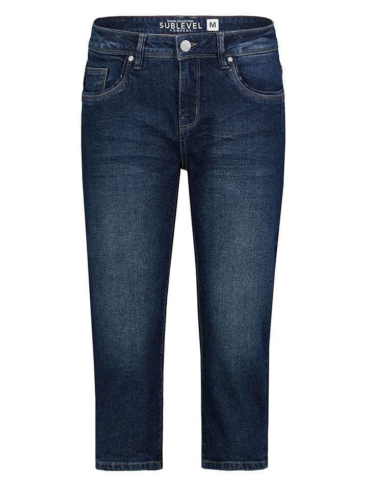 Sublevel Rybaczki dżinsowe w kolorze granatowym rozmiar: XL