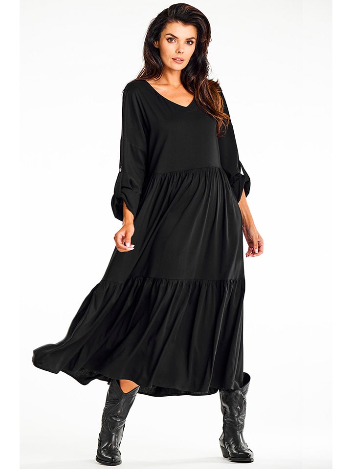 Awama Sukienka w kolorze czarnym rozmiar: S