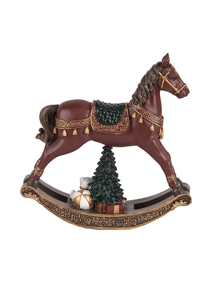 Clayre & Eef Figurka dekoracyjna w kolorze brązowym - 18 x 19 x 5 cm rozmiar: onesize