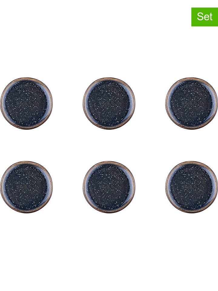 Björn Talerze (6 szt.) "Iris" w kolorze granatowym - Ø 16 cm rozmiar: onesize