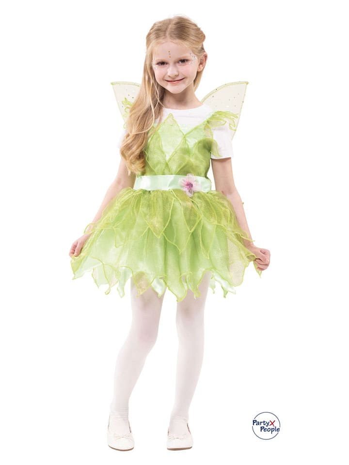 Party x People 2-częściowy kostium "Fee Tori" w kolorze zielonym rozmiar: 140