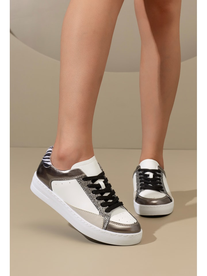 C'M Sneakersy w kolorze złoto-białym rozmiar: 41