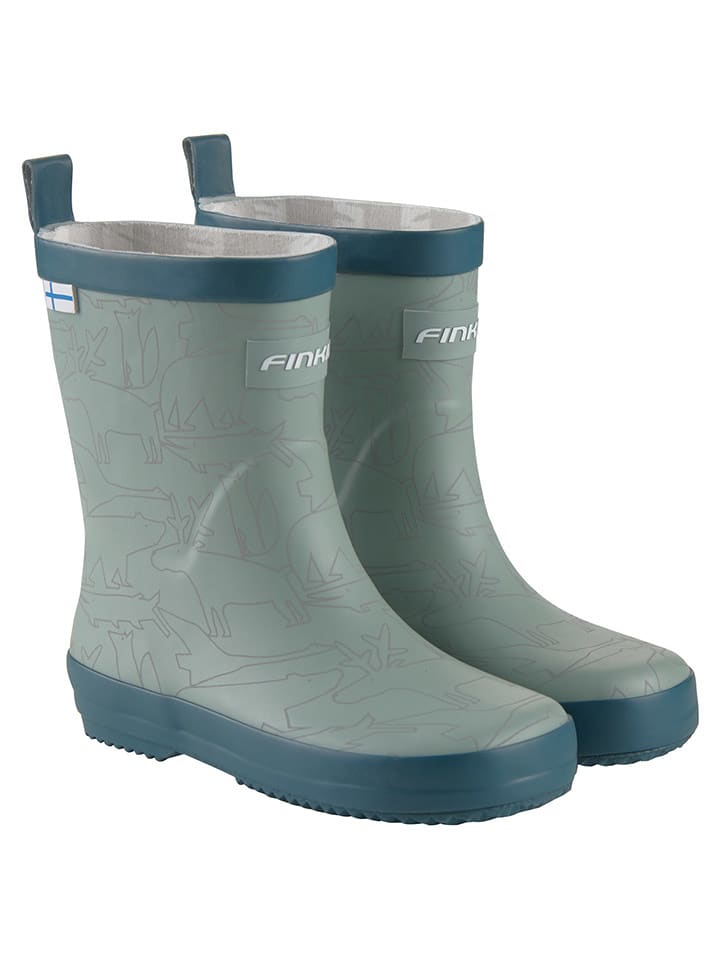 finkid Kalosze "Kumi" w kolorze zielonym rozmiar: 30