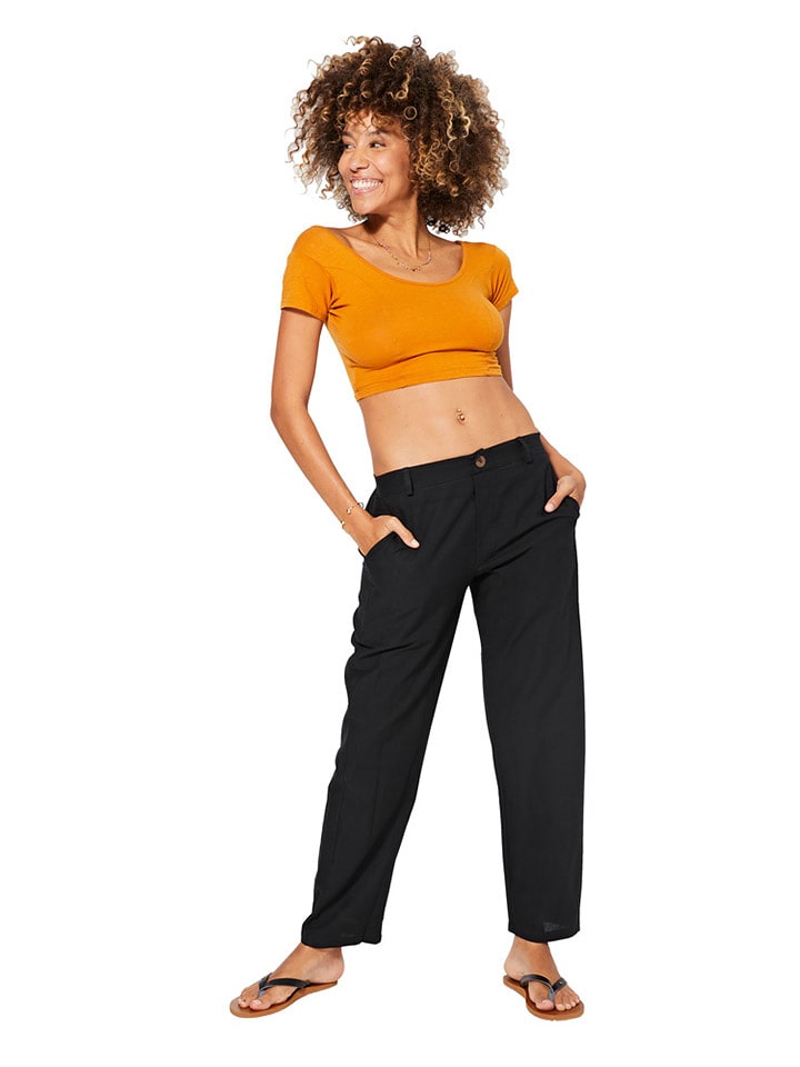 Aller Simplement Spodnie w kolorze czarnym rozmiar: 34/36