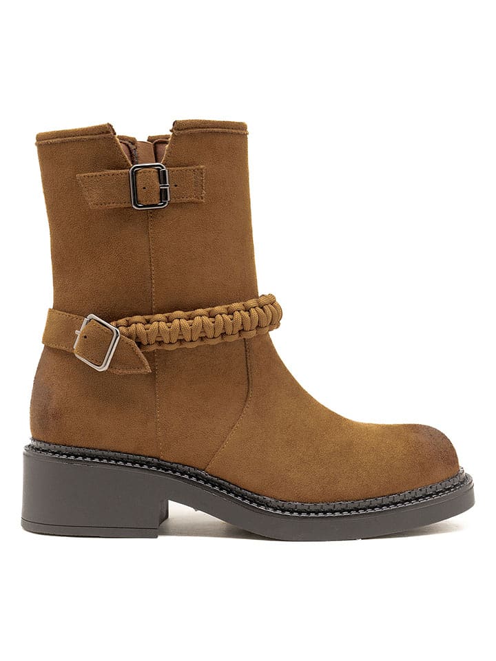 C'M Botki w kolorze karmelowym rozmiar: 40