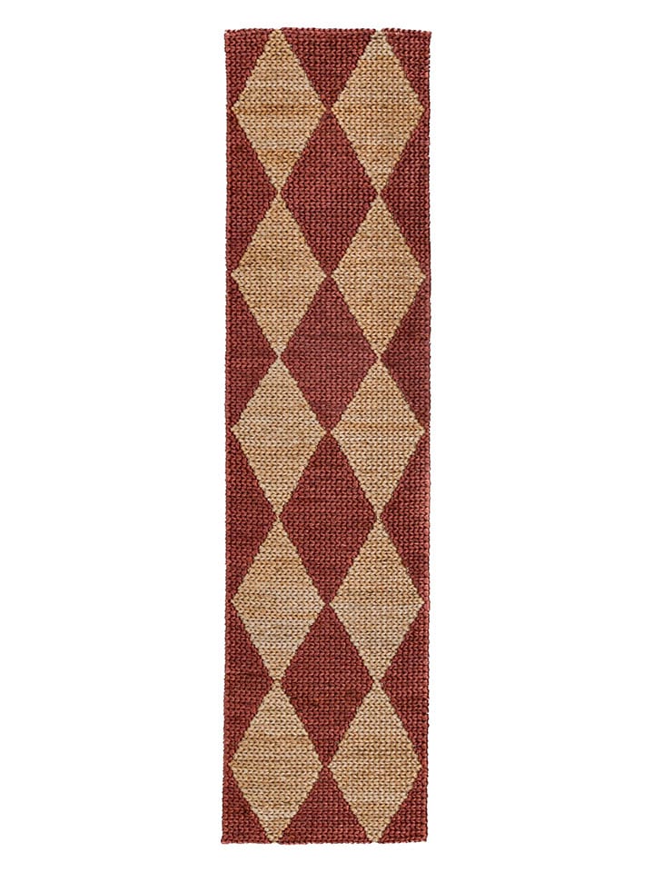 Flair Rugs Chodnik "Nolen" w kolorze beżowo-pomarańczowym z juty rozmiar: 60x230 cm