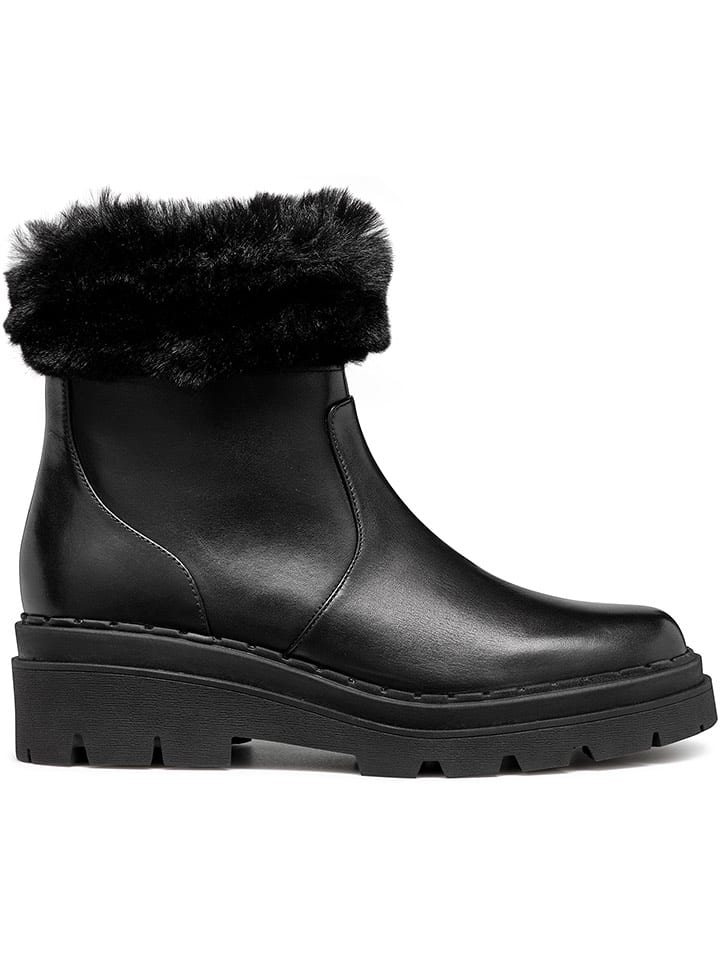 Geox Skórzane botki "Felleny" w kolorze czarnym rozmiar: 39