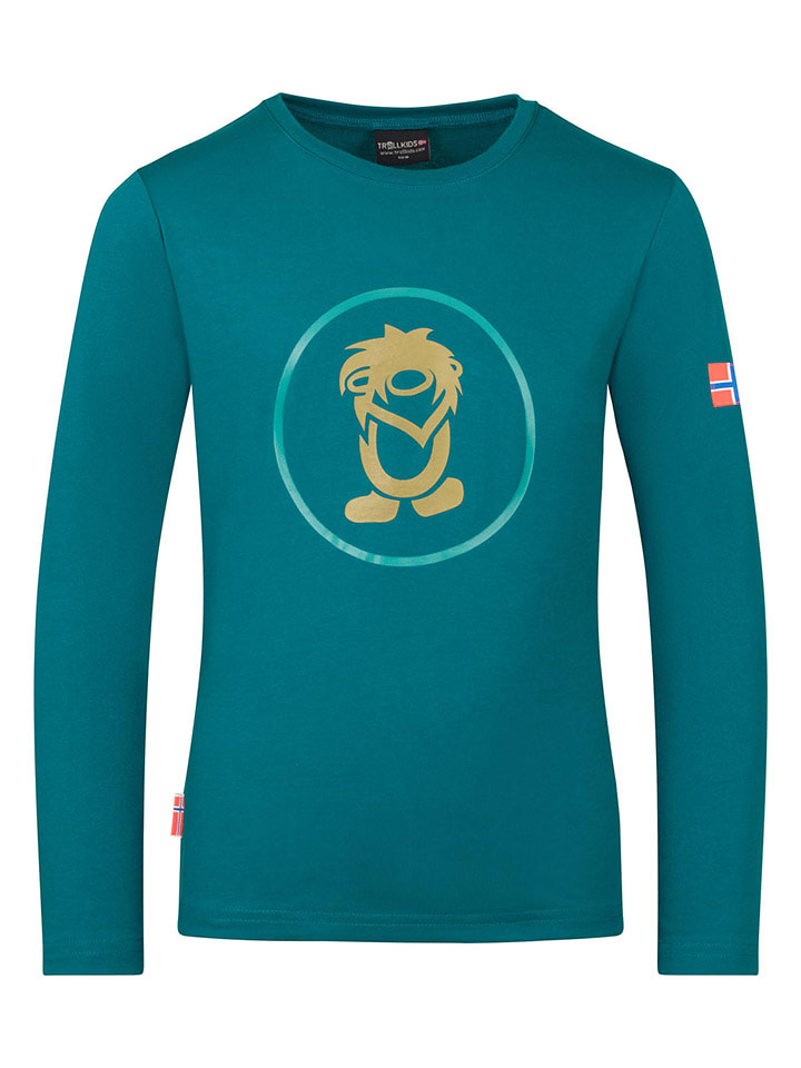 Trollkids Koszulka "Troll" w kolorze niebieskim rozmiar: 176