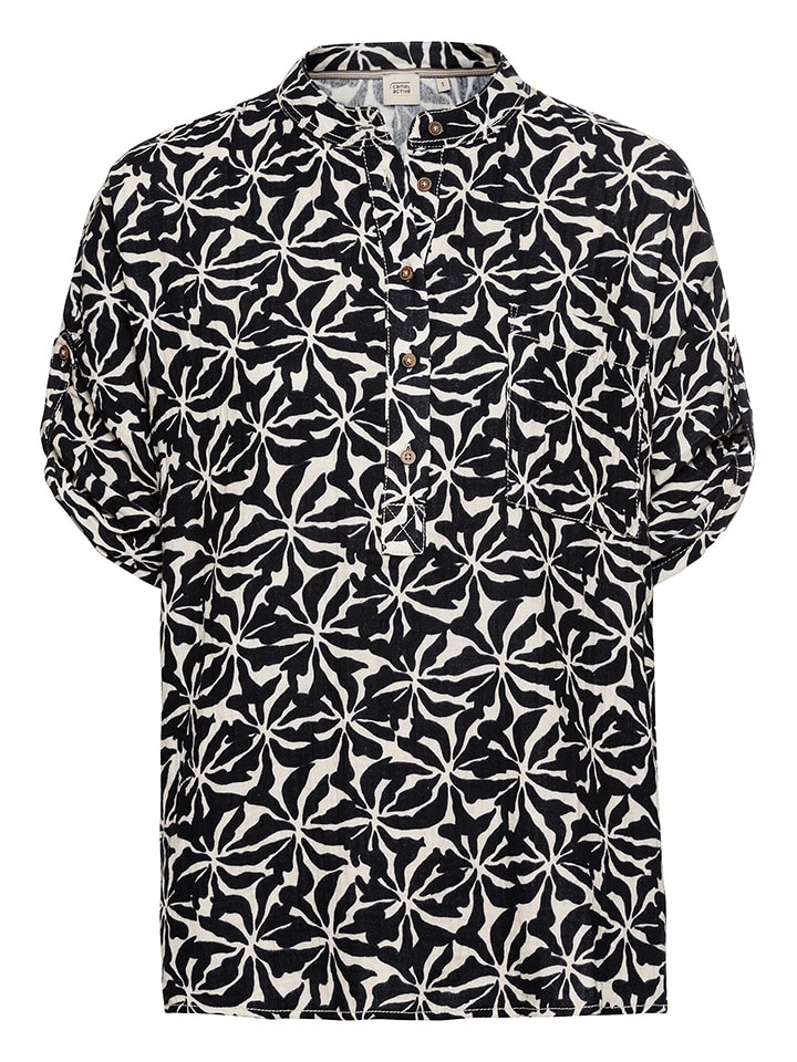 Camel Active Bluzka w kolorze czarno-białym rozmiar: L