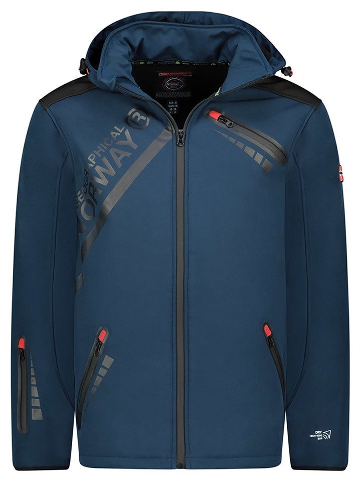 Geographical Norway Kurtka softshellowa "Twopac" w kolorze granatowym rozmiar: M