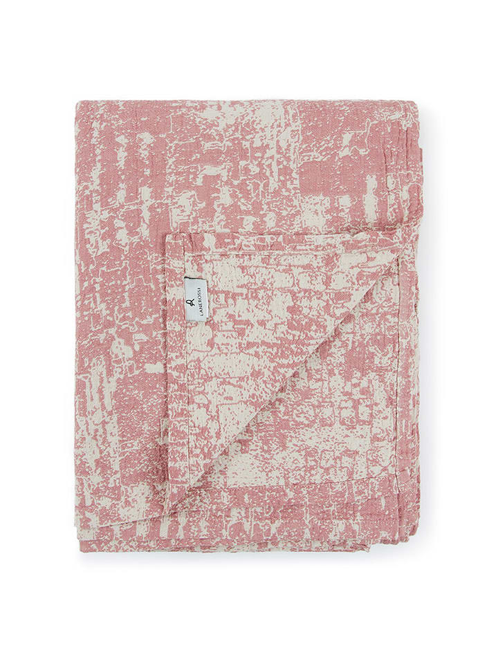 Lanerossi Pled w kolorze jasnoróżowym - 255 x 220 cm rozmiar: onesize