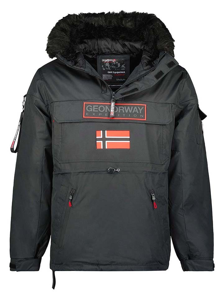 Geographical Norway Parka "Bruno" w kolorze czarnym rozmiar: 128