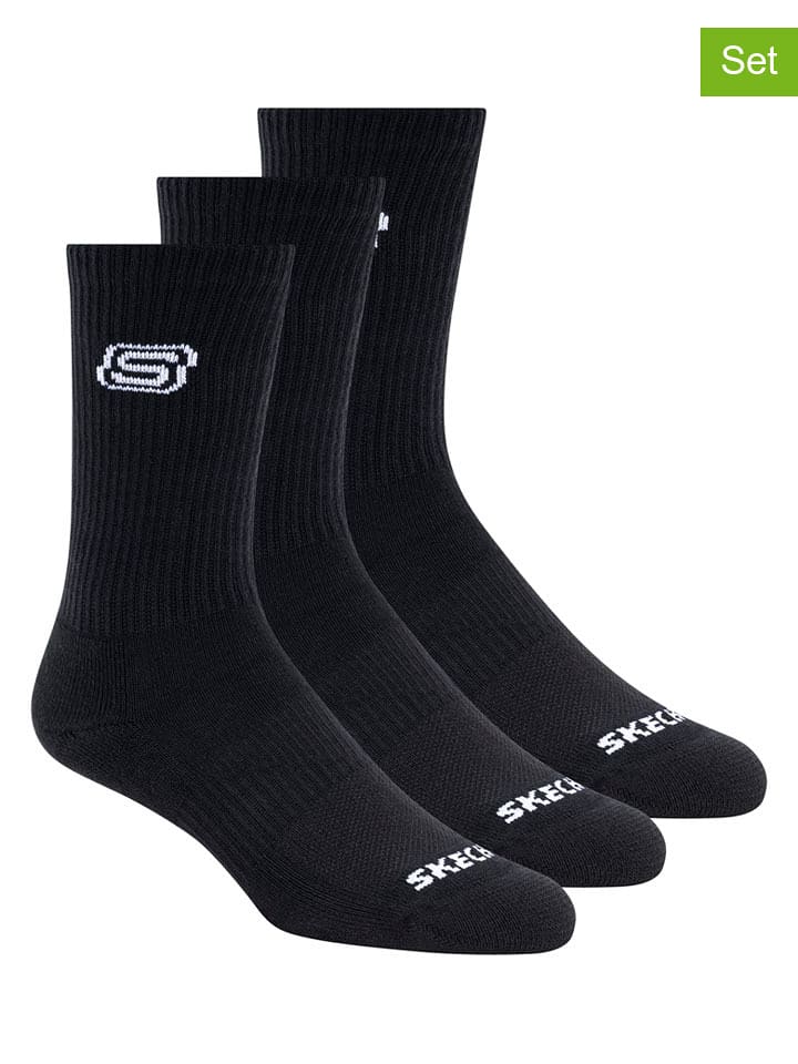 Skechers Skarpety (6 par) w kolorze czarnym rozmiar: 35-38