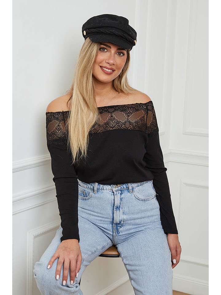 Plus Size Company Bluzka "Hurel" w kolorze czarnym rozmiar: 46