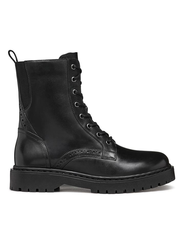 Geox Skórzane botki "Bleyze" w kolorze czarnym rozmiar: 41
