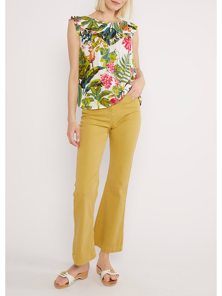 Blutsgeschwister Bluzka "Wild Baby" w kolorze zielono-białym rozmiar: XXL