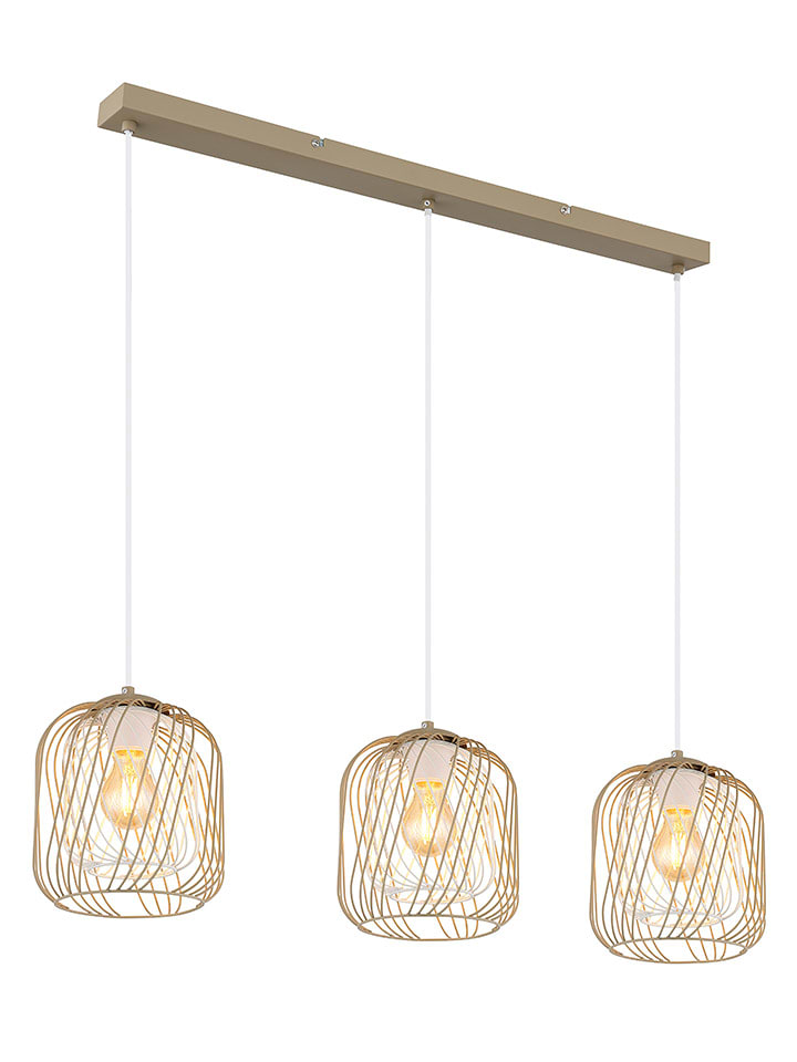 Globo lighting Lampa wisząca "Dichti" w kolorze biało-beżowym - 84 x 150 x 18 cm rozmiar: onesize