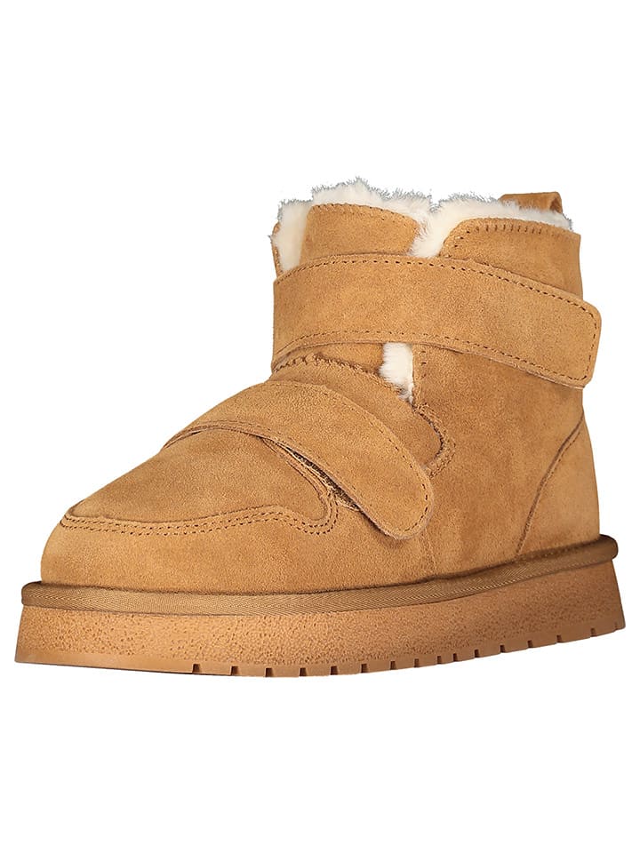 Geographical Norway Botki zimowe "Oscratch" w kolorze jasnobrązowym rozmiar: 39