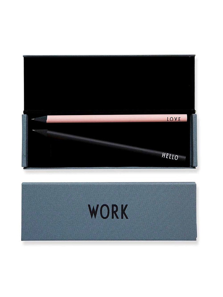 Design Letters Piórnik w kolorze niebieskim - 16,5 x 5,5 x 1,1 cm rozmiar: onesize