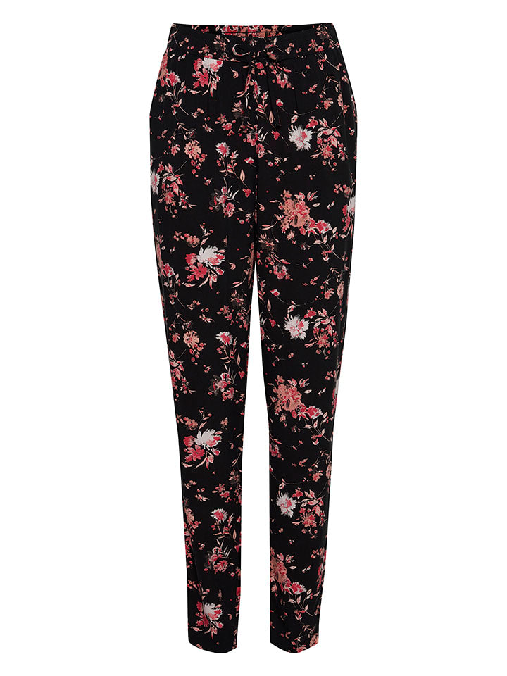 b.young Spodnie w kolorze czarno-różowym rozmiar: 40