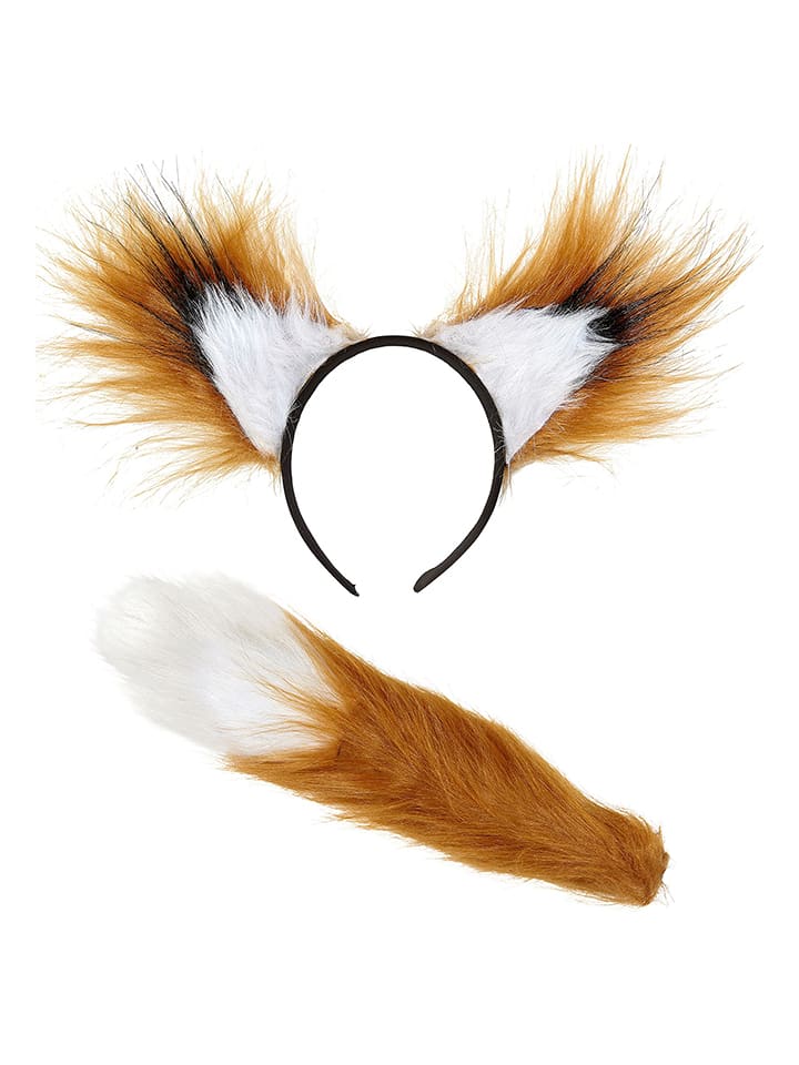 Carnival Party 2-częściowy zestaw "Fox" w kolorze jasnobrązowym rozmiar: onesize