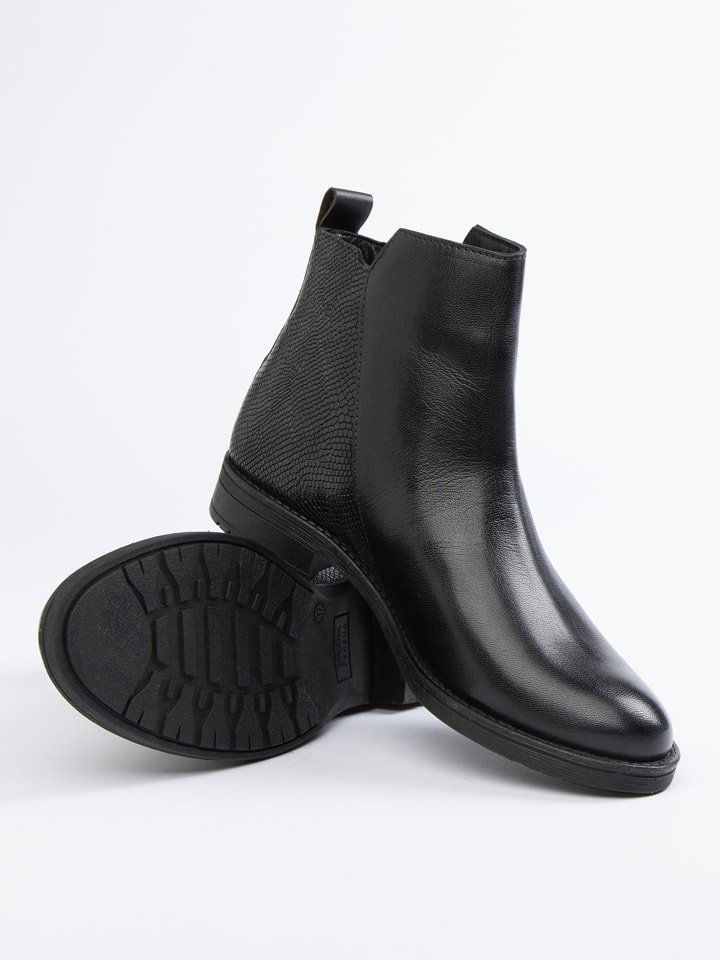 JOLANA & FENENA Skórzane botki w kolorze czarnym rozmiar: 37