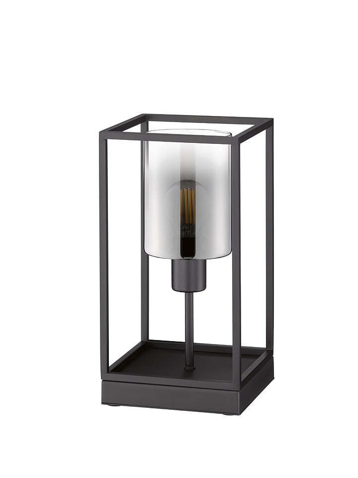 FISCHER & HONSEL Lampa stołowa "Matera" w kolorze szaro-czarnym - 16 x 30 x 16 cm rozmiar: onesize