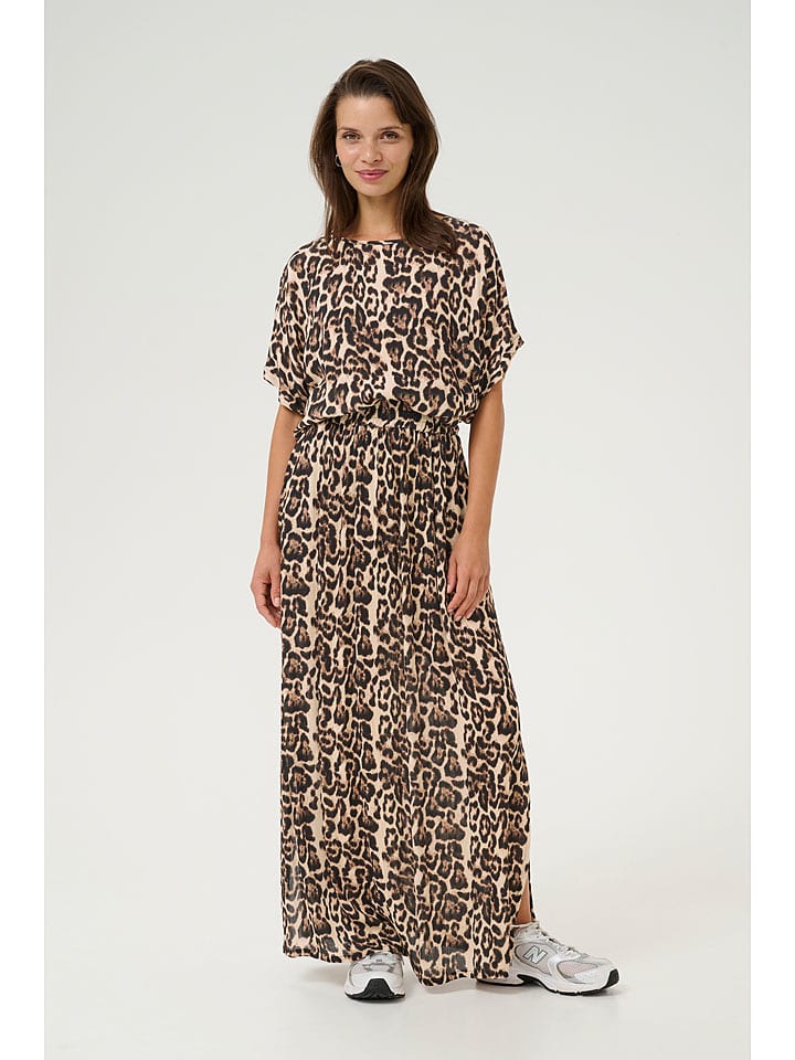 Kaffe Bluzka "Amber" w kolorze beżowo-jasnobrązowym rozmiar: 38