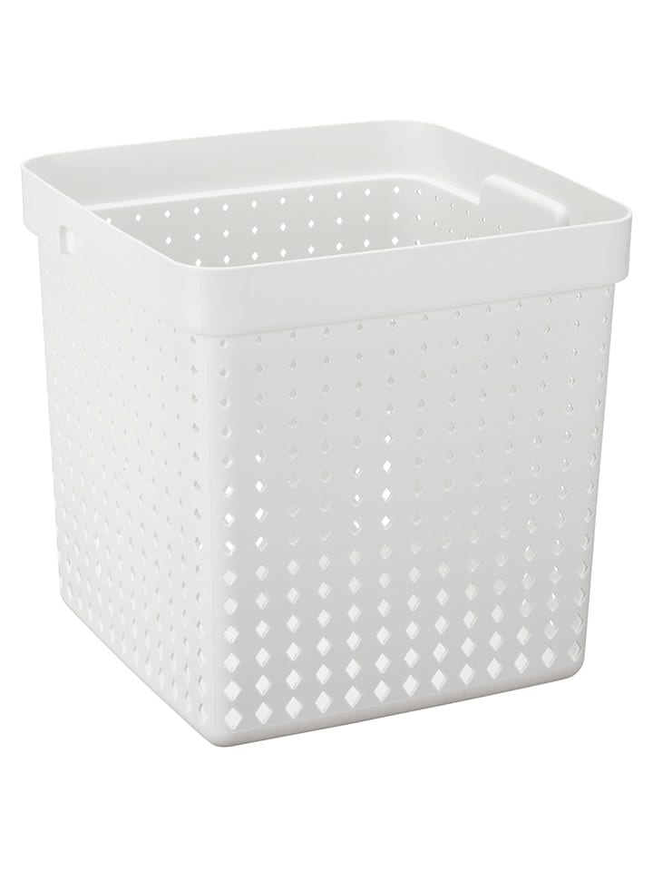 NHG Kosz w kolorze białym - 29,6 x 29,6 x 29,6 cm rozmiar: onesize