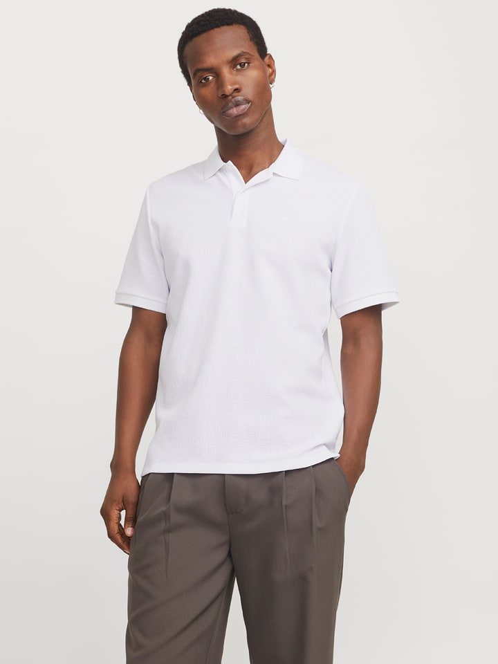 Jack & Jones Koszulka polo w kolorze białym rozmiar: XL