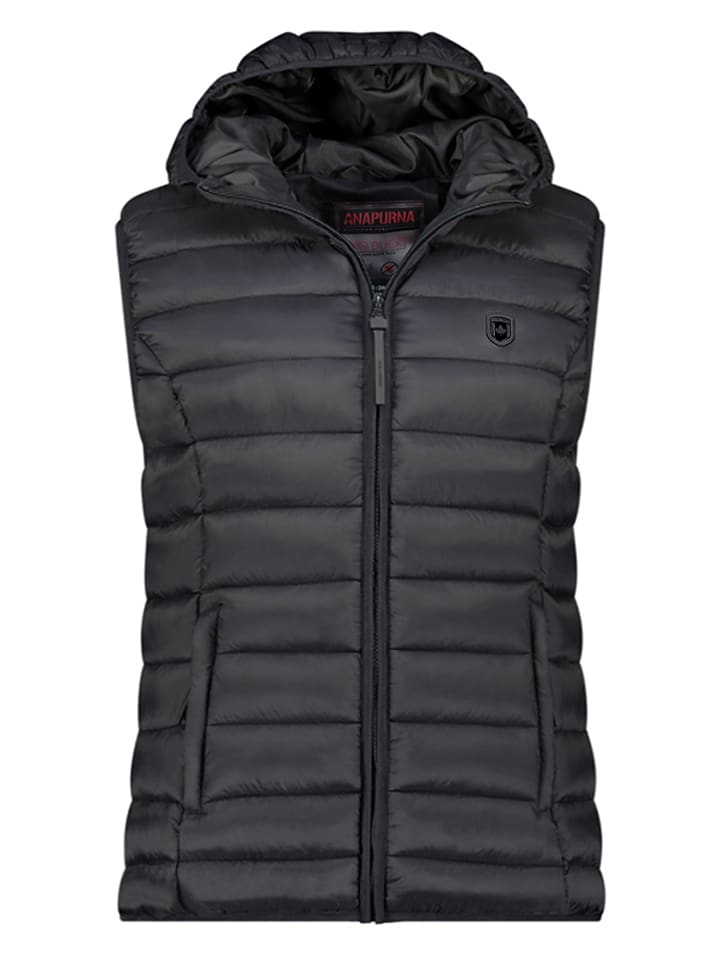 ANAPURNA Kamizelka pikowana "Vakitalana" w kolorze czarnym rozmiar: S