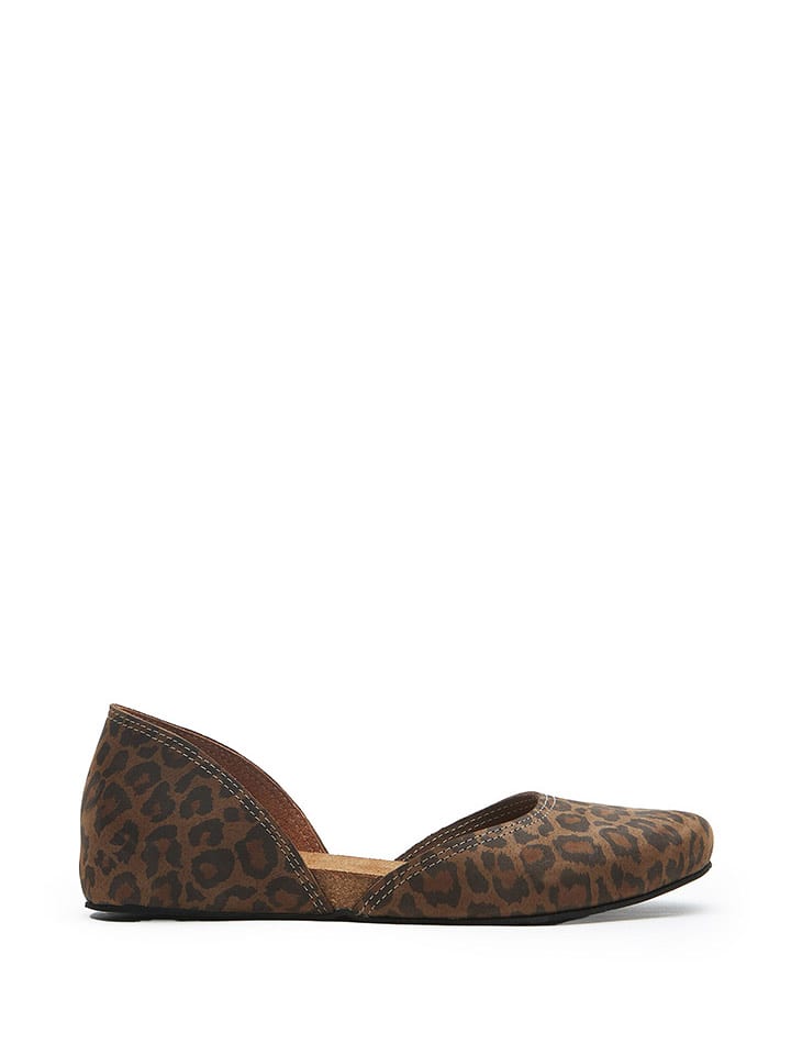 Comfortfusse Skórzane baleriny w kolorze czarno-brązowym rozmiar: 40