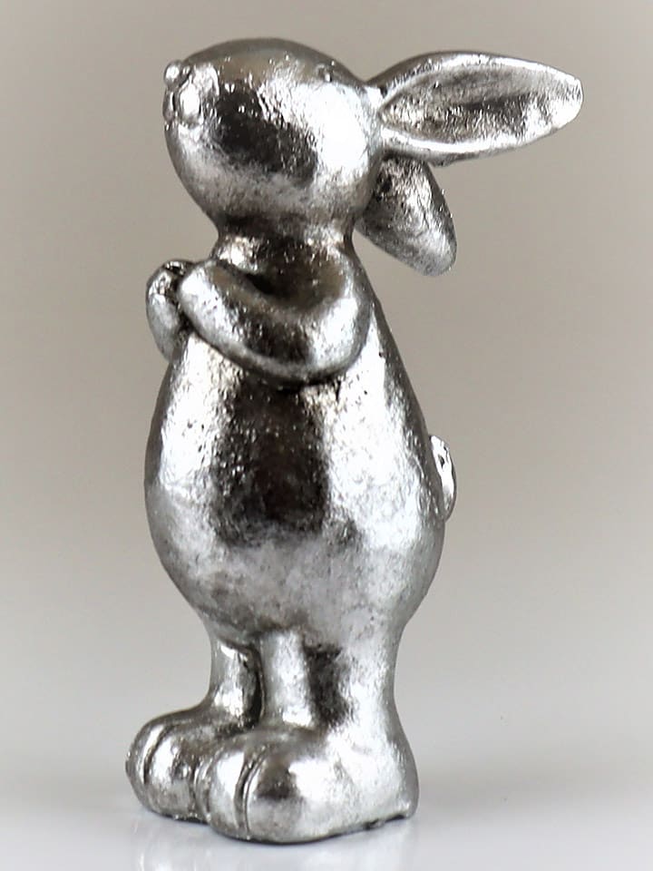 AM Design Figurka dekoracyjna w kolorze srebrnym - 7,2 x 18 x 11,5 cm rozmiar: onesize