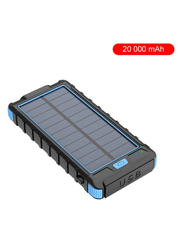 SWEET ACCESS Powerbank solarny w kolorze czarnym - 20.000 mAh rozmiar: onesize