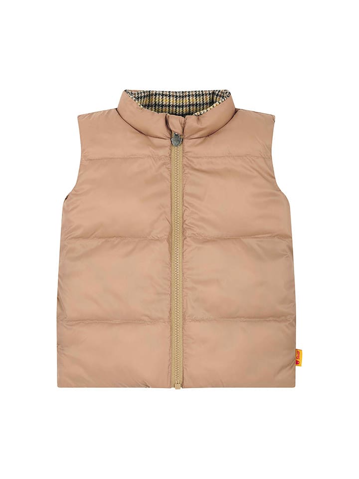 Steiff Dwustronna kamizelka w kolorze beżowym rozmiar: 92