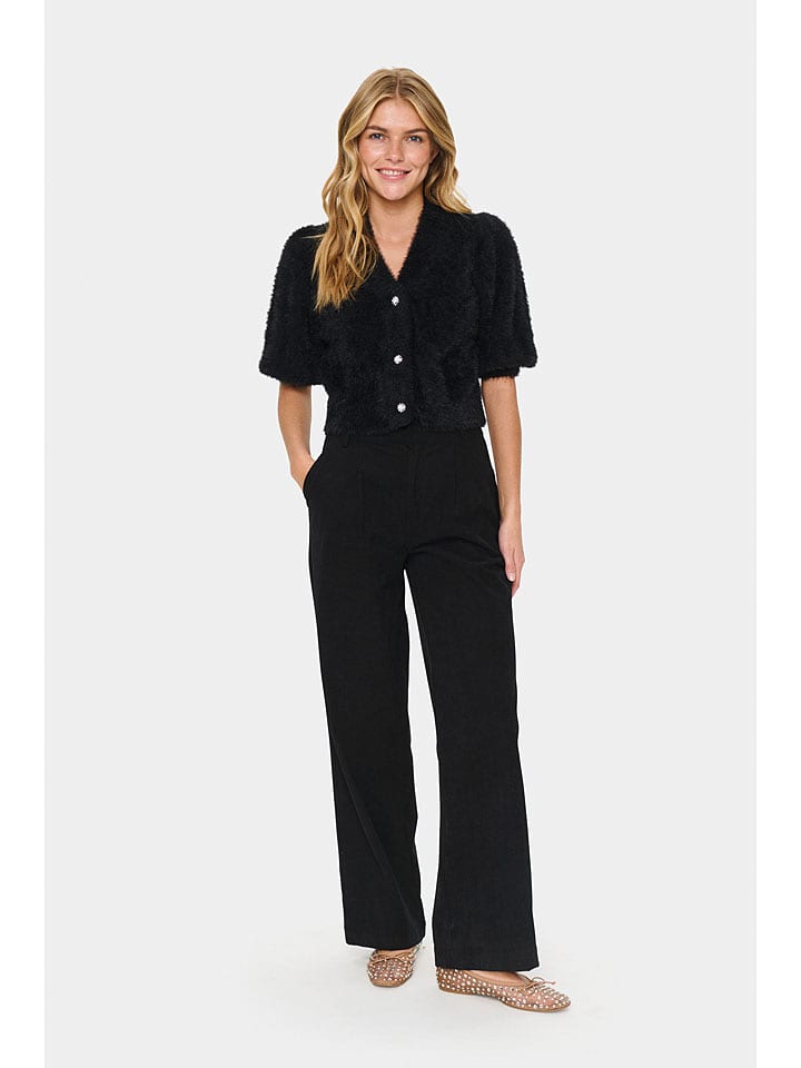 SAINT TROPEZ Kardigan w kolorze czarnym rozmiar: XL