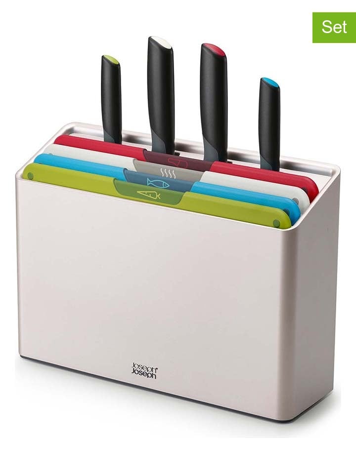 JosephJoseph 8-częściowy zestaw w kolorze srebrno-czarnym rozmiar: onesize