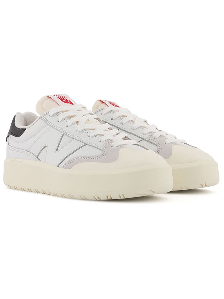 New Balance Skórzane sneakersy "302" w kolorze białym rozmiar: 41,5