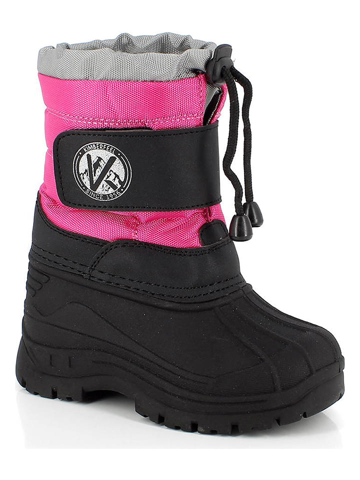 Kimberfeel Kozaki zimowe "Montreal" w kolorze różowo-czarnym rozmiar: 25/26