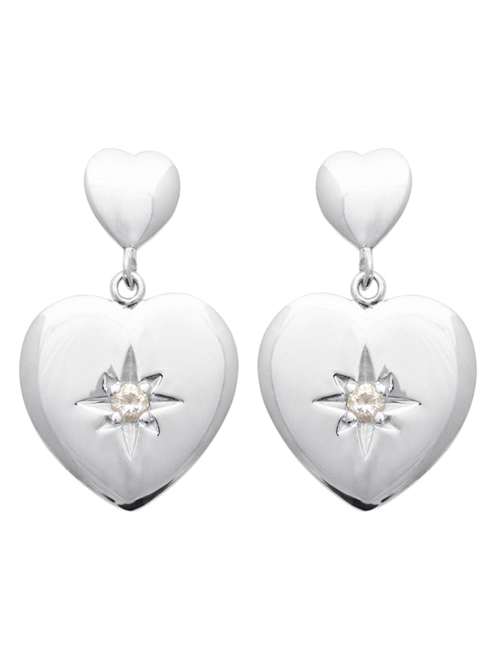 L'Atélier Précieux Srebrne kolczyki-wkrętki z cyrkoniami rozmiar: onesize