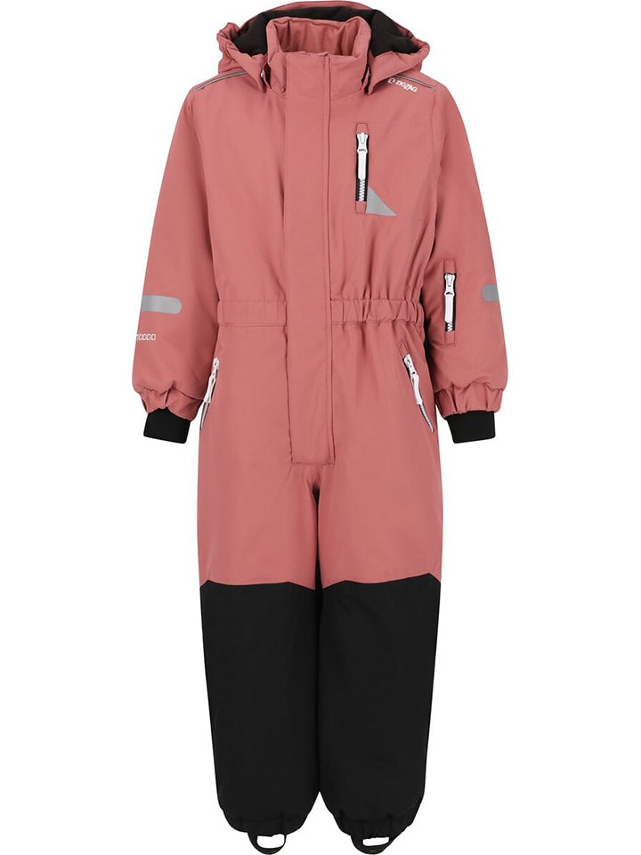 Zigzag Kombinezon zimowy "Winterfun CFT" w kolorze jasnoróżowo-czarnym rozmiar: 104