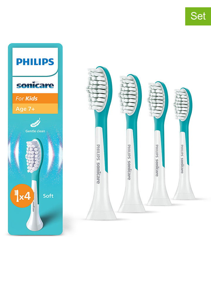 PHILIPS sonicare Wymienne końcówki (4 szt.) "Kids" w kolorze białym rozmiar: onesize