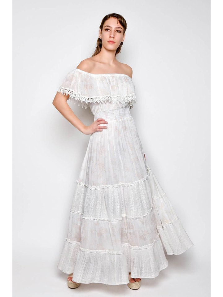 Tarifa Sukienka w kolorze białym rozmiar: M